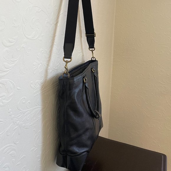 COACH Black genuine leather tote bag - Picture 5 of 11